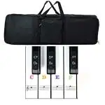DOMENICO Piano Keyboard Sticker and Carry Bag Multicolor