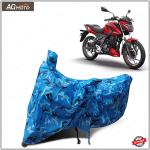 AG MOTO Bajaj Pulsar P150 bike cover Water Resistant Dust Proof Protection in All Weather Blue Jungle