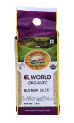 Elworld Organic White Quinoa - 1 Kg (Pack of 2) Total 2Kg
