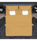 STORIA OF SHED Chicoo Solid Microfiber King Size Bedsheet with Pillow Cover (2.6 x 2.75 m) (Light_Trail_king_Plain_Chicoo)