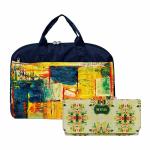MY FAV Collection Digital Printed Combo Bags (Set of 3), Laptop Bag & Tote Bag & Wallet (Clutch) for Women and Girls, Best for Gifting Purpose, Multiutility, Reusable Organizer