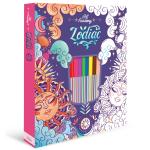 Zodiac Colouring book set for kids, Colour your Artwork with beautiful and unique designs