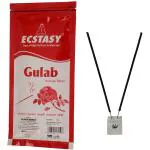 Ecstasy Gulab Incense Agarbatti Sticks - 130g Zipper Pouch (Pack of 3 - Approx. 270 Agarbatties)