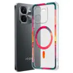 Fashionury Back Cover for iQOO Z9x 5G Designer, Printed,Transparent,Flexible, Silicon -D3130