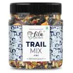 LILA DRY FRUITS Natural Premium Trail Mix(Cashew, Almonds, Walnut 8 pcs, Cranberries, Blueberries, Black and Golden Raisins) 1000g Jar Pack | Badam Giri, Kaju, Black & Golden Kishmish, Akhrot, Berries