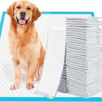 Wow Dog Puppy Training Pads 60 * 60 cm 50 Pieces [Updated Adhesive Floor Strips]