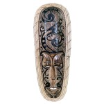 EPICS CRAFT - Wooden Wall Hanging Afro-Egyptian Face Mask Handicraft ( Rust )
