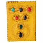 pranjals house Yellow Leather Handmade Diary 100 Pages