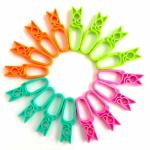 HRV Marketing Premium Quality Smart Multipurpose Unbreakable Plastic Cloth Clips (Multicolor Pack of 24)