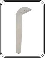 JAIBROS Twist Drill gauge for acute angle of 118 degree upto 2 inches steel white pack of 1