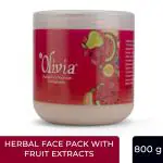 Olivia Herbal Face Pack with Fruit Extracts Natural Skin Care 800g for Nourishes Skin|Tightens Pores