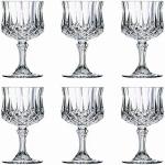Wine & Whisky Glass - Set of 6, 180ml, Crystal Clear Diamond Glass
