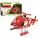 WooZee.. Helicopter Toy All in one Toy, DIY Building Toys, Montessori Educational Toys, Toys for Girls and Boys | Toys for Kids Metal Construction Kit,Play Set 130+ Pieces