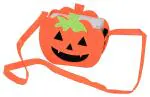 JAGMAG Halloween Pumpkin Basket Felt Bag