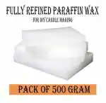 DEEPSEA Fully Refined Paraffin Wax for All Types of Candle Making and DIY Crafts - Pack of 500 Gram (White)