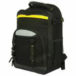 PAHAL Heavy Duty Fabric Tool Bag Back Pack ( Yellow& Black) for Electrician Technician Service Engi