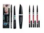 BALAAN'S BEAUTY BAZAAR Makeup Combo Eye Liner, Eyebrow Pencil, Mascara and Pack of 10