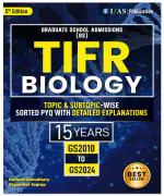 IFAS TIFR Biology (JGEEBILS Biological Science) Topic Wise Sorted Previous Year Questions Papers with Answers and Detailed Solutions (2010-2024) - Useful for IIT JAM, GAT-B, CUET-PG, CSIR NET & GATE Examinations - Best PYQ Book for JGEEBILS in India