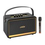 Artis SoundHub 200 Retro Portable Bluetooth Party Speaker with TWS/USB/TF Card/AUX Input & Wireless Mic (Black) (100W RMS Output)