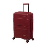 it luggage Momentous German Red Medium24 inches Expandable Polypropylene Hardsided with TSA Lock 8 Wheel Trolley Bag