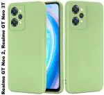 Wellchoice Back Cover for Realme GT Neo 3T, (Green, Grip Case, Silicon, Pack of: 1)