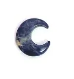 Astroghar Multicolor Natural Sodalite Half Moon Shaped Crystal For reiki And Chakra Healing