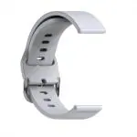 Sounce Grey Silicone 19 mm, Replacement Watch Strap With Metal Buckle Compatible With All Boat Smart Watch