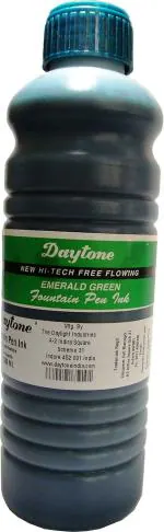 Daytone Fountain Pen Ink Green 500 Ml. Pack of 2