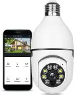 DDLC Light Bulb Security Camera, Home WiFi 360 Degree Pan/Tilt Panoramic IP Camera, Wireless Home Surveillance Cameras with Motion Detection, Two-Way Audio, Night Vision.