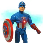 Kart In Box Captain America Toys Captain America Shield, Captain Marvel Action Figure Captain Toy Marvel Legends Figures For Boys Kids|Captain America Marvel Avengers|Avengers Toys For Boy