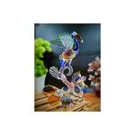 Craftfry Crystal Clear Glass Decoration Showpiece Glass Home Decor Gift Items (Swan)