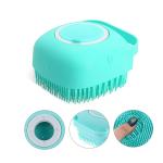 SEVOU Silicone Shampoo Massage Brush with Soap Gel Dispenser Function Soft For Women Girls Body Shower Loofah Brush Unique Bath Artifact Exfoliating Scrubber Hand Scalp Massager Men Ladies Children Kids Pe (Duplicate).
