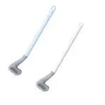 Winberg Toilet Cleaning Golf Design Silicon Brush with Stand Holder Pack of 2 Multicolour TCS-001