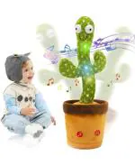 THE RED BABY Dancing Cactus Toy | Interactive Talking Cactus Toy | Singing and Imitating for Toddlers | Perfect Dancing Cactus Companion (Cactus, Green)