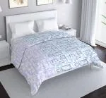 Mayfair Homes London 100% Cotton Comforter, 150 GSM, AC Comforter, Padded, Double Bed, Sky