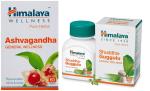 Himalaya Ashwagandha 60 Tabs (1 Pack) and Shuddha-Guggulu 60 Tabs (1 Pack)