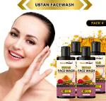 Smartdrops Ubtan For All Skin Types With Turmeric And Saffron For Tan Removal And Skin Brightening Face Wash, 400 Ml For Men, Women (Pack Of 4)