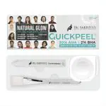 DR. SAKHIYA'S 30% AHA + 2 % BHA homebased QUICKPEEL for healthy, hydrating & glowing skin - With 10% Glycolic Acid + 10% Lactic Acid + 2% Salicylic Acid + 10% Mandelic Acid combined with Plant Extracts, Caffeine- 15 ML