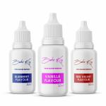 Bake King Pack of 3 Food Essence Flavour Blue Berry, Red Velvet and Vanilla Flavour Essence 30ml Each Vanilla Liquid Food Essence (90 ml)