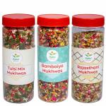 Chefast Bombaiya Mukhwas, Rajasthani Mukhwas & Tulsi Mix Mukhwas Pack of 3 Each 230gm