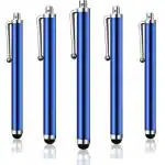 IACCESSORIES Universal Capacitive Stylus Touch Screen Pens - Pack of 5,Compatible With All iPhone, iPad, Tabs, Android Mobile Phones (Navy)