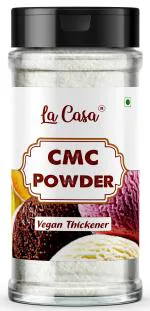La Casa CMC Powder | Food Grade Carboxymethyl Cellulose | For Soft, Smooth and Creamy Cake Premixes and Ice Creams | 75g |