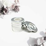 AMFIN (Pack of 12) Silver Ribbon for Decoration / Silver Ribbon for Balloon Decoration / Balloon Curling Ribbon for Decoration Silver / Metallic Balloon Ribbon Roll / Curling Balloon Ribbon Roll