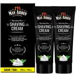 Man Arden Refreshing Neem Shaving Cream - With Antiseptic Neem And Tulsi, Panax Ginseng Extract for Smooth Shave, 100 g x Pack of 2