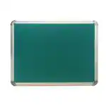 ALKOSIGN Astra Textured Fabric (1.5ft x 2ft) Notice Board/Pin Board/Pin-up Board/Display Notice Board for Office, Study Room & School Color- Green