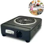 Orbon Bangalore 2000W, 1 Burner, Electric G Coil Radiant Cooking Stove | Induction Cooktop Electric Cooking Heater, Black