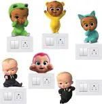 DreamKraft Multicolor Vinyl Decorative Fridge And Switch Board Sticker 30x30 CM