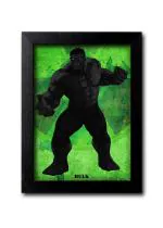 Blue Nexus The Incredible Hulk Wall Poster with Wall Frame Room Art Painting Collection A4 size 10x13