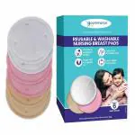 Ecommercehub Reusable, Absorbent, Discreet Fit, Leakproof Design, Super Soft Pads For Mother Nursing Breast Pad (Pack of 6)