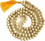 BHUVANESHWARI Tulsi Mala/Holy Basil Rosary for Wearing, Jaap/Chanting or Pooja, 108+1 Beads with Tassel | Natural Mala/Hindu Prayer Beads (Round Tulsi Mala with Japa Bag) For Unisex Adult